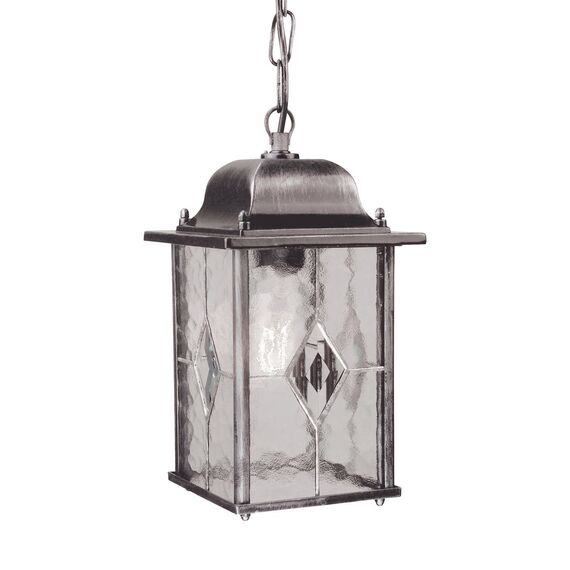 Външна висяща лампа Wexford 1xE27 Black Silver Elstead Lighting WX9 | Osvetlenieto.bg