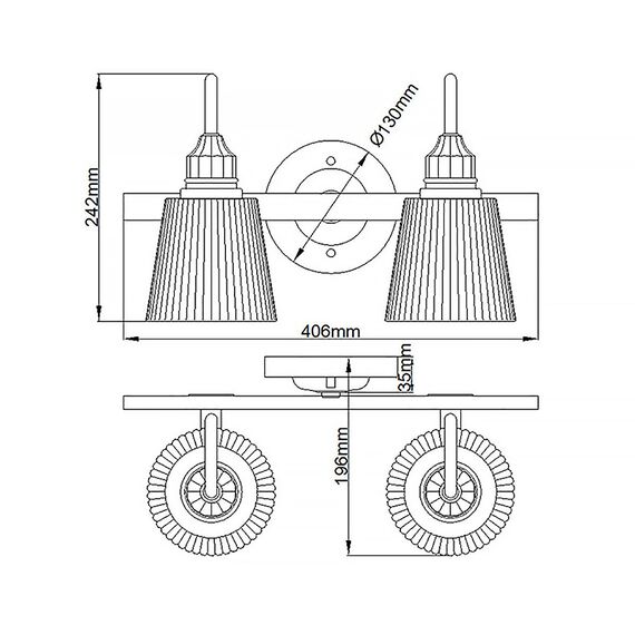 Аплик Addison 2xG9 Polished Chrome Quintiesse QN-ADDISON2-BATH | Osvetlenieto.bg