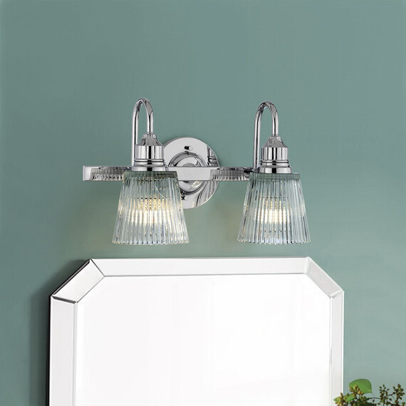 Аплик Addison 2xG9 Polished Chrome Quintiesse QN-ADDISON2-BATH | Osvetlenieto.bg