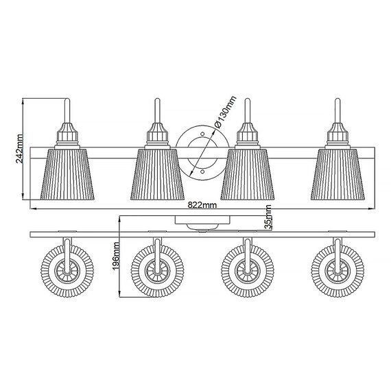 Аплик Addison 4xG9 Polished Chrome Quintiesse QN-ADDISON4-BATH | Osvetlenieto.bg