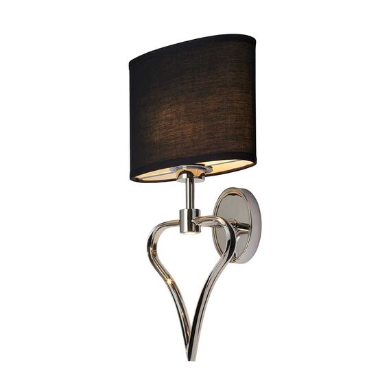Аплик Falmouth 2 Light Polished Chrome Black Shade Elstead Lighting BATH-FALMOUTH-PC | Osvetlenieto.bg