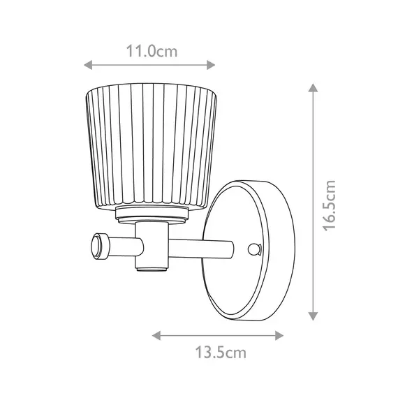 Аплик за баня Binstead 1xG9 Polished Chrome Elstead Lighting BATH-BN1 | Osvetlenieto.bg