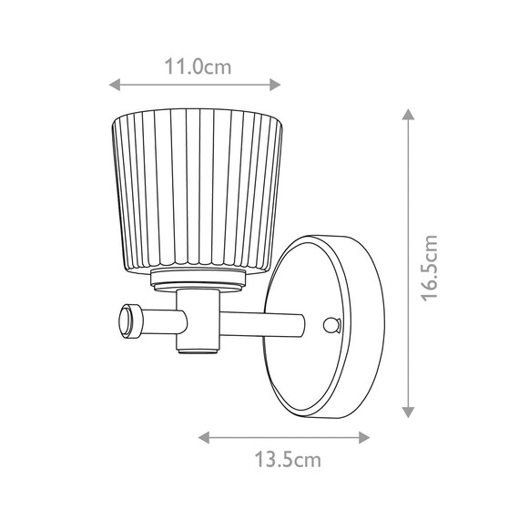 Аплик за баня Binstead 1xG9 Polished Chrome Elstead Lighting BATH-BN1 | Osvetlenieto.bg