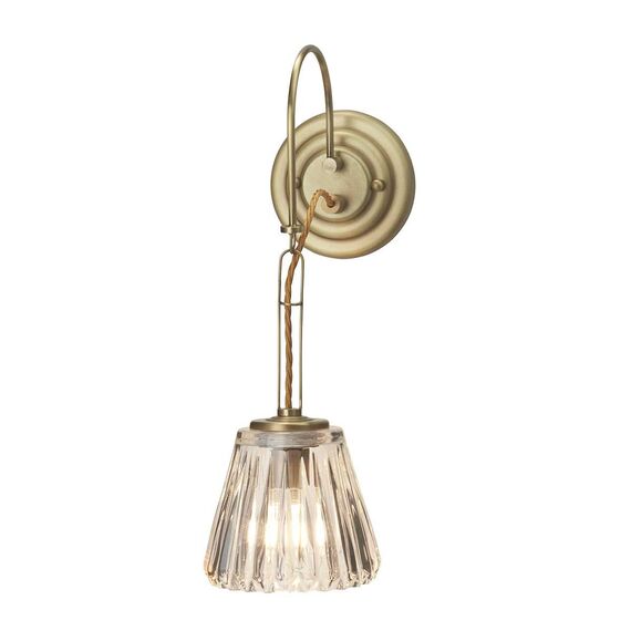 Аплик за баня Demelza 1xG9 Brushed Brass Elstead Lighting BATH-DEMELZA-BB | Osvetlenieto.bg