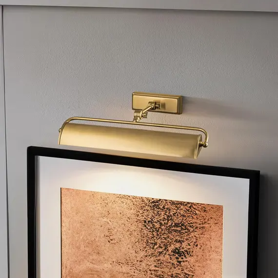 Аплик за картина Winchfield 2xE14 Medium Aged Brass Elstead Lighting WINCHFIELD-PLM-AB | Osvetlenieto.bg