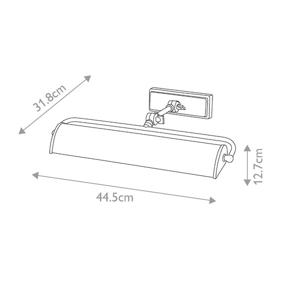 Аплик за картина Winchfield 2xE14 Medium Polished Nickel & White Marble Effect Elstead Lighting WINCHFIELD-PLM-PN-WM | Osvetlenieto.bg