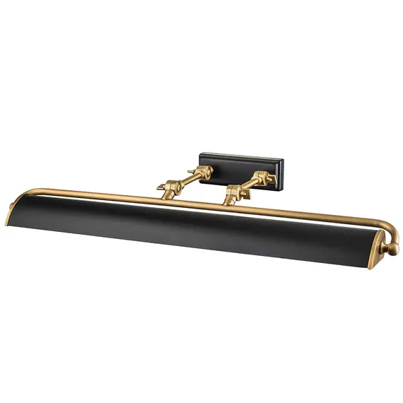 Аплик за картина Winchfield 4xE14 Large Aged Brass & Matte Black Elstead Lighting WINCHFIELD-PLL-AB-MB | Osvetlenieto.bg