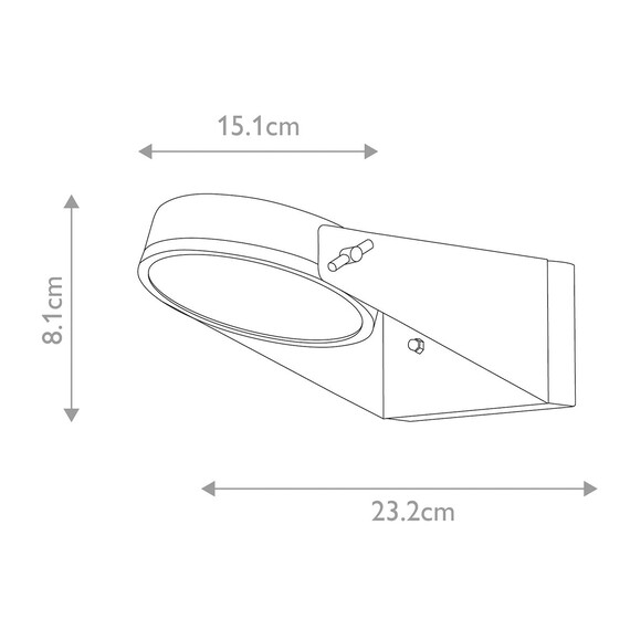LED Външен аплик Zola LED Grey Elstead Lighting ZOLA | Osvetlenieto.bg
