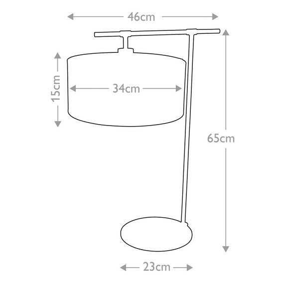 Настолна лампа Balance 1xE27 Dark Brown Elstead Lighting BALANCE-TL-DBG | Osvetlenieto.bg
