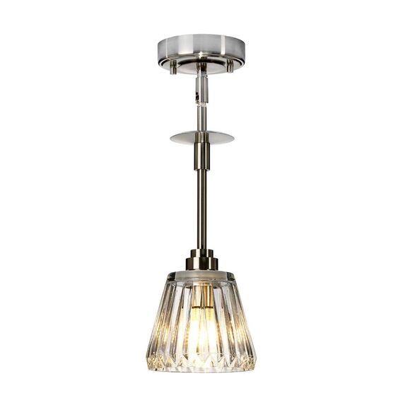 Пендел за баня Agatha 1xG9 Brushed Nickel Elstead Lighting BATH-AGATHA1P-BN | Osvetlenieto.bg