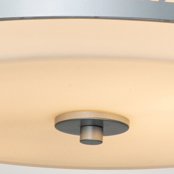 Плафон Ziggy 2xE27 Medium Lacquered Silver Elstead Lighting ZIGGY-F-M-LS | Osvetlenieto.bg