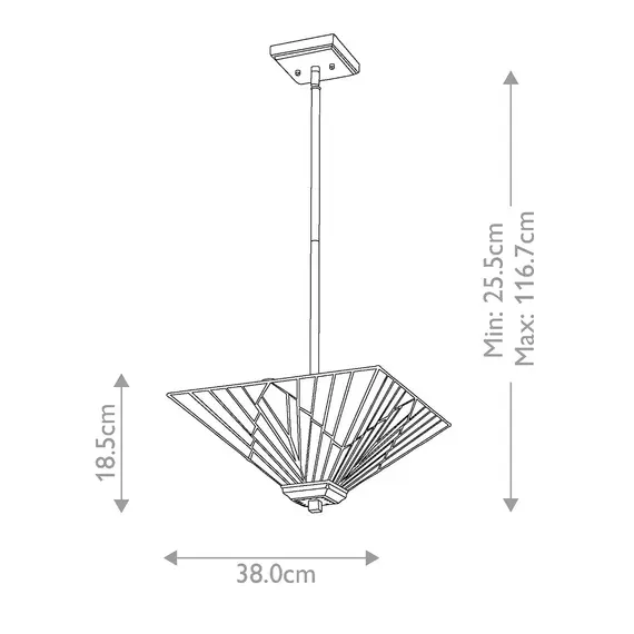 Полилей Alderley 2xE27 Trio-Mount Vintage Bronze Elstead Lighting TF-ALDERLEY-F-P | Osvetlenieto.bg