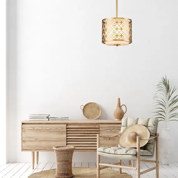 Полилей Ziggy 2xE14 Small Lacquered Gold Elstead Lighting ZIGGY-1P-S-LG | Osvetlenieto.bg