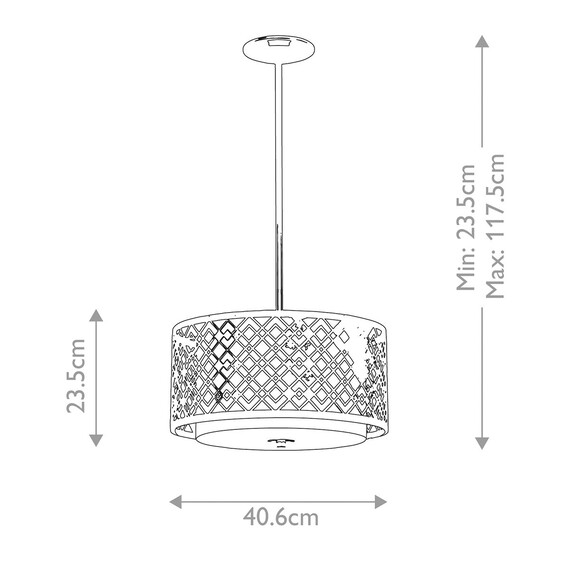 Полилей Ziggy 2xE27 Medium Lacquered Silver Elstead Lighting ZIGGY-2P-M-LS | Osvetlenieto.bg