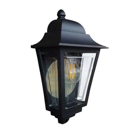 Външен аплик Deco Lane 1xE27 Half Black Elstead Lighting DECO-LANE7-BLACK | Osvetlenieto.bg