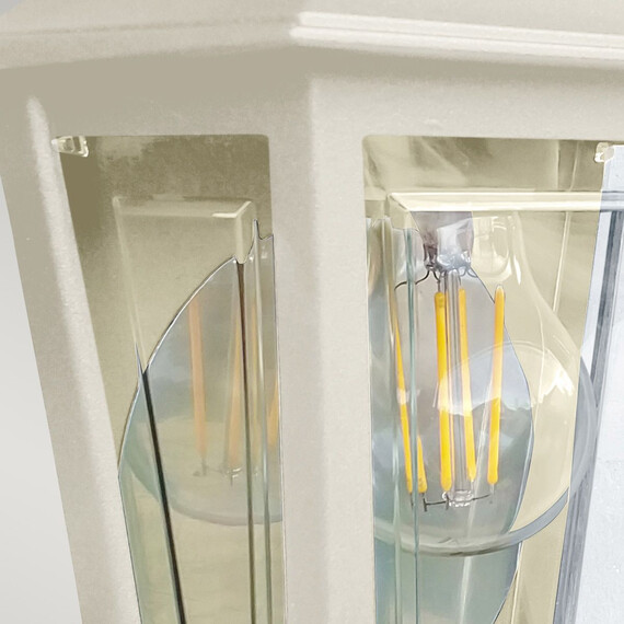 Външен аплик Deco Lane 1xE27 Half Cream Elstead Lighting DECO-LANE7-CREAM | Osvetlenieto.bg
