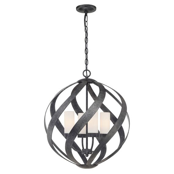 Външна висяща лампа Blacksmith 4xE14 Outdoor Old Black Quoizel QN-BLACKSMITH-4P-OBK | Osvetlenieto.bg
