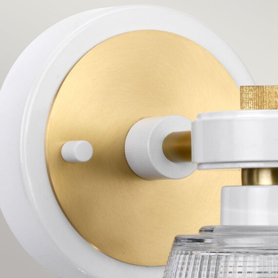 Аплик Gunnislake 1xG9 White Aged Brass Elstead Lighting BATH-GUNNIS1-WAB | Osvetlenieto.bg