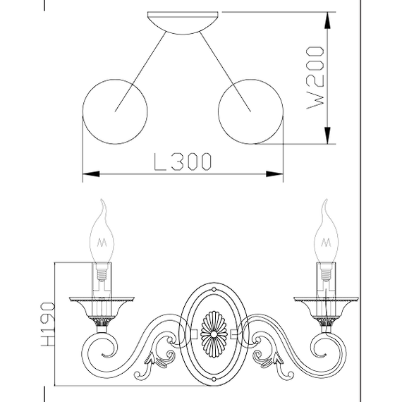 Аплик Perla Maytoni ARM337-02-R 2xE14 | Osvetlenieto.bg