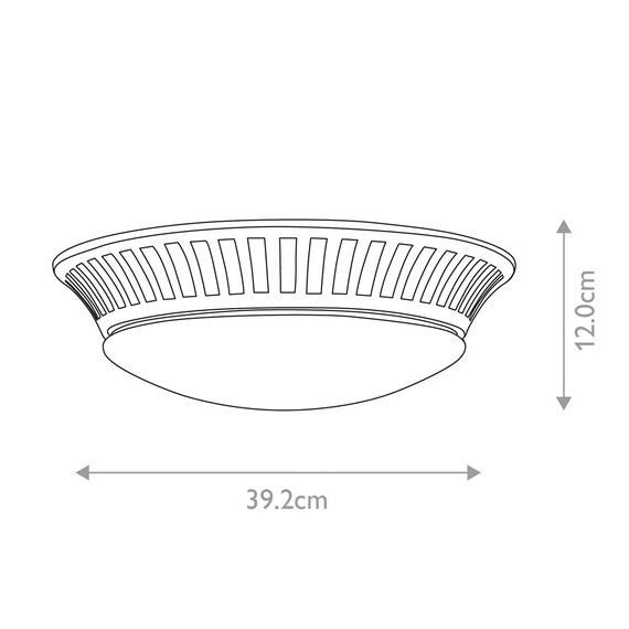 Плафон Whitby 1xGX53 Polished Chrome Elstead Lighting BATH-WHITBY-F | Osvetlenieto.bg
