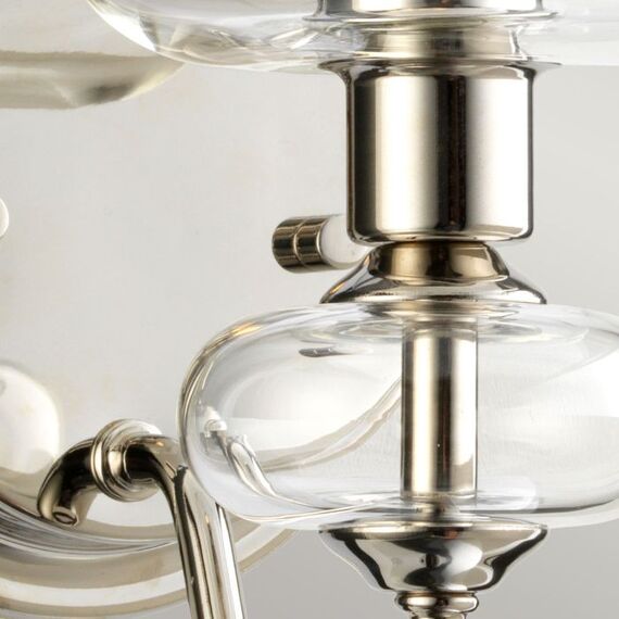 Аплик Armand 1xE14 Polished Nickel Plated Clear Glass Shades Elstead Lighting DL-ARMAND1-PN | Osvetlenieto.bg