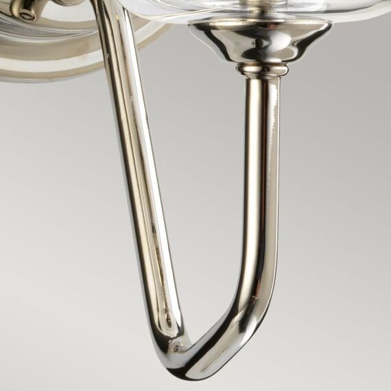 Аплик Armand 1xE14 Polished Nickel Plated Clear Glass Shades Elstead Lighting DL-ARMAND1-PN | Osvetlenieto.bg
