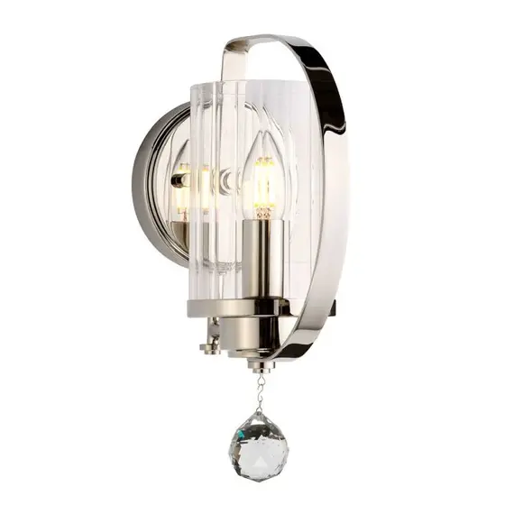 Аплик Cassie 1xE14 Polished Nickel Plated Elstead Lighting CASSIE1 | Osvetlenieto.bg