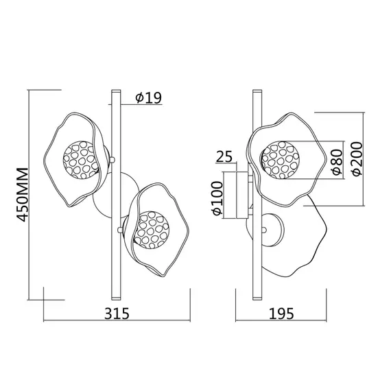 Аплик Miracle MOD207WL-02BS Maytoni 2xG9 | Osvetlenieto.bg