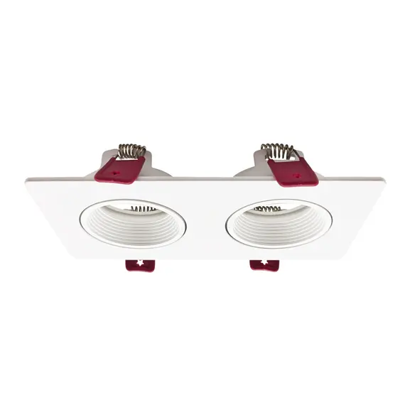 Бяла квадратна луна за вграждане SQUARE LD4SPTA02B 2xGU10 | Osvetlenieto.bg