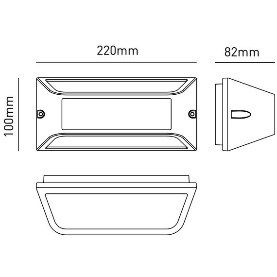 Черен фасаден аплик LAGOS2 1xE27 IP54 | Osvetlenieto.bg
