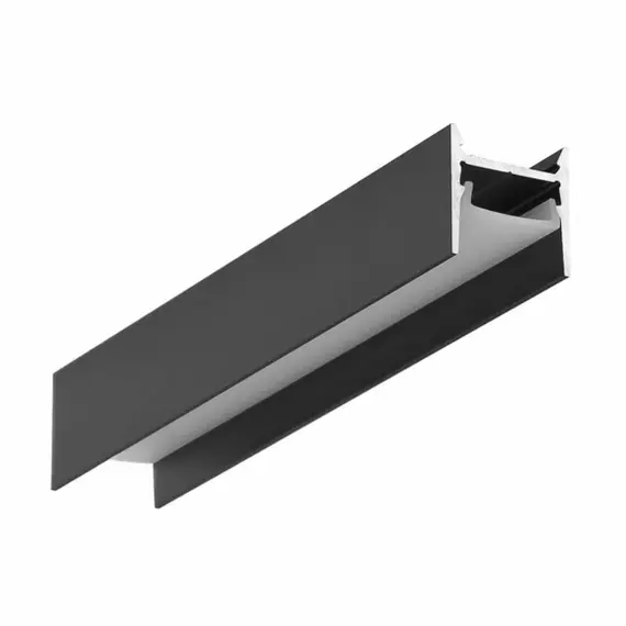 Черен LED профил COZY12 C/U1 2000 открит монтаж | Osvetlenieto.bg