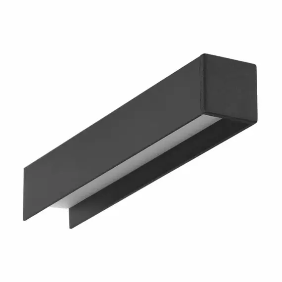 Черен LED профил COZY12 C/U1 2000 открит монтаж | Osvetlenieto.bg