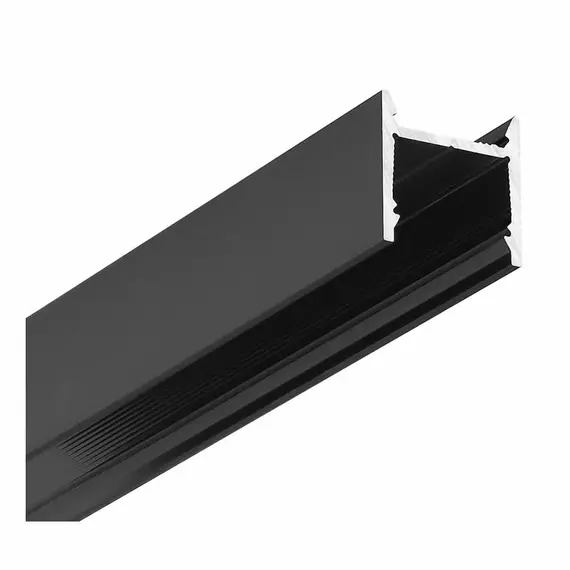 Черен LED профил  LEVEL12 C/U1 2000 открит монтаж | Osvetlenieto.bg