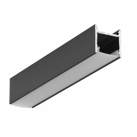 Черен LED профил  LEVEL12 C/U1 2000 открит монтаж | Osvetlenieto.bg Черен LED профил  LEVEL12 C/U1 2000 открит монтаж | Osvetlenieto.bg