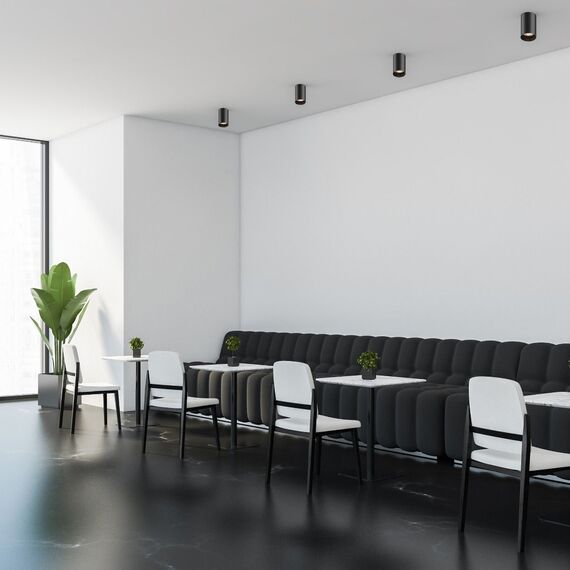 Черна луна открит монтаж TUBA SL BLACK 92680-N 1xGU10 | Osvetlenieto.bg