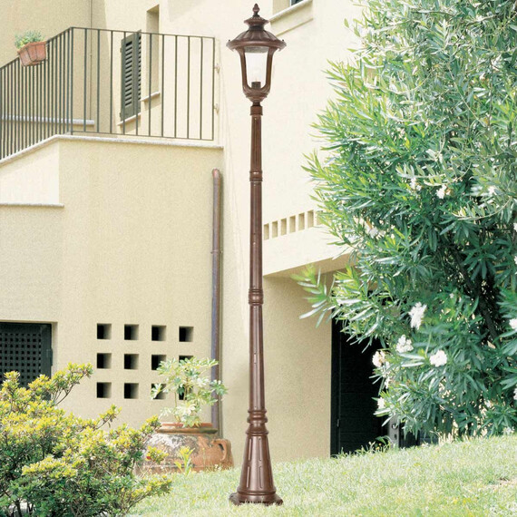 Градински стълб Chicago 1xE27 Medium Rusty Bronze Patina Elstead Lighting CC5-M | Osvetlenieto.bg