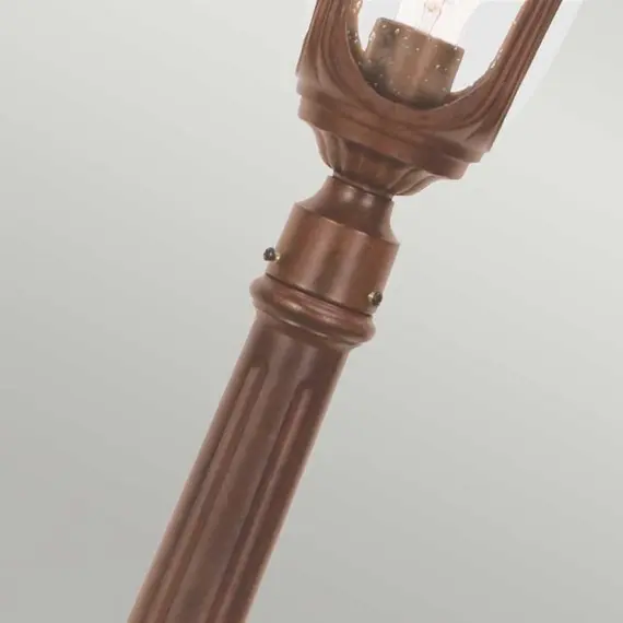 Градински стълб Chicago 1xE27 Small Rusty Bronze Patina Elstead Lighting CC4-S | Osvetlenieto.bg