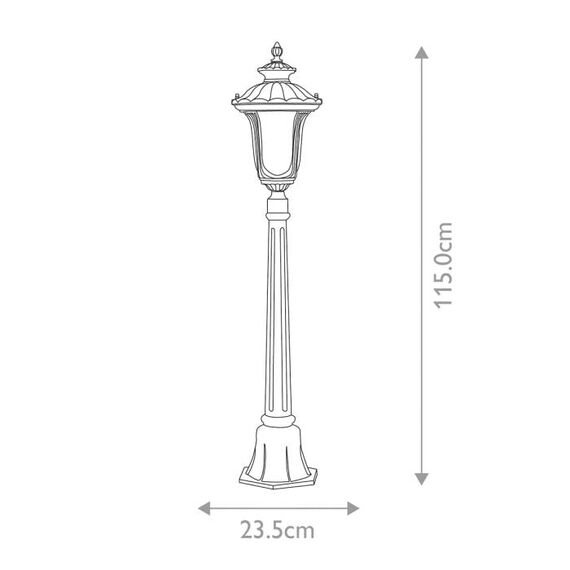 Градински стълб Cleveland 1xE27 Small Weathered Bronze Elstead Lighting CL4-S | Osvetlenieto.bg Градински стълб Cleveland 1xE27 Small Weathered Bronze Elstead Lighting CL4-S | Osvetlenieto.bg