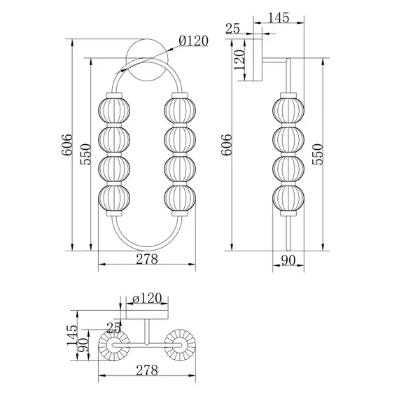 LED Аплик Amulet MOD555WL-L11G3K Maytoni 11W 3000K | Osvetlenieto.bg