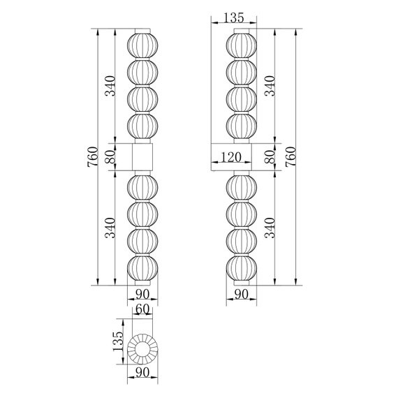 LED Аплик Amulet MOD555WL-L13G3K Maytoni 19W 3000K | Osvetlenieto.bg