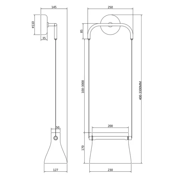 LED Аплик Cabaret MOD170WL-L8BS3K1 Maytoni 8W 3000K | Osvetlenieto.bg