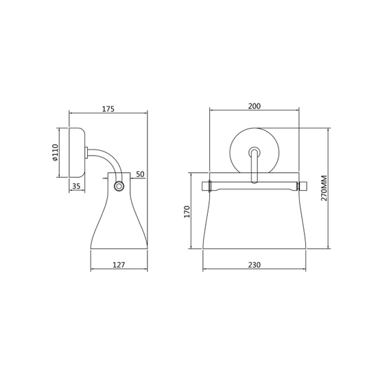 LED Аплик Cabaret MOD170WL-L8BS3K2 Maytoni 8W 3000K | Osvetlenieto.bg
