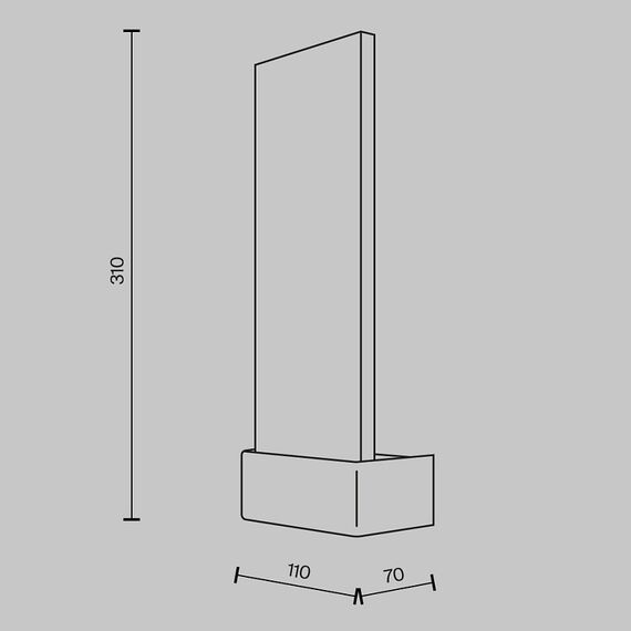 LED Аплик Ornate MOD318WL-L3BS3K Maytoni 2W 3000K | Osvetlenieto.bg