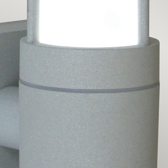 LED Фасаден аплик Beta Plain Silver Matt Silver Garden Zone GZ-BETA3 | Osvetlenieto.bg