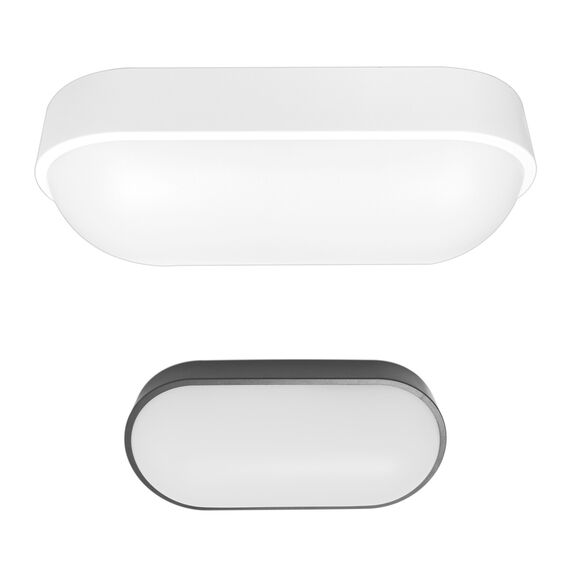LED Фасаден аплик OVIEDO OVAL 15W Sensor 3K/4K/6K CCT IP65 | Osvetlenieto.bg