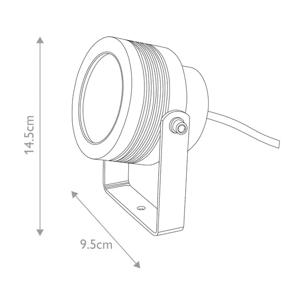 LED Фасаден прожектор Elite Large Spotlight Fitting Anodised Aluminium GZ-ELITE5-L | Osvetlenieto.bg