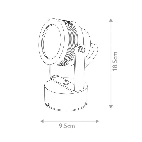 LED Фасаден прожектор Elite Large Spotlight Wall Fitting Anodised Aluminium GZ-ELITE3-L | Osvetlenieto.bg LED Фасаден прожектор Elite Large Spotlight Wall Fitting Anodised Aluminium GZ-ELITE3-L | Osvetlenieto.bg