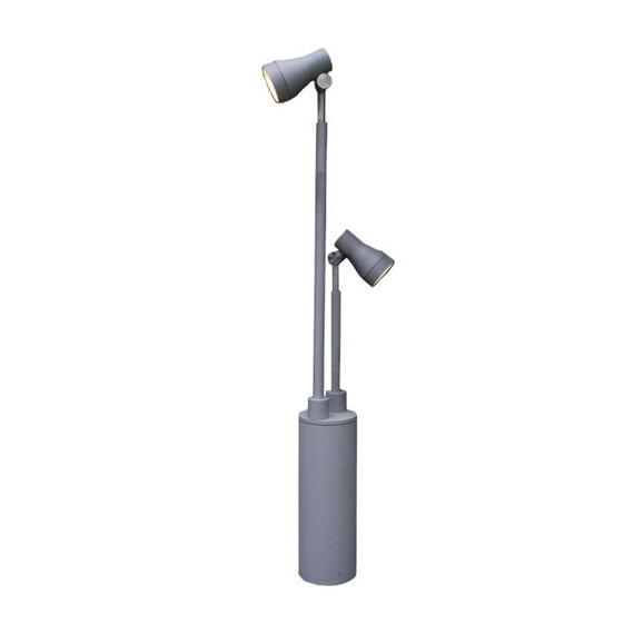 LED Градинска лампа Beta Double Head Post Spotlight Matt Silver GZ-BETA10 | Osvetlenieto.bg