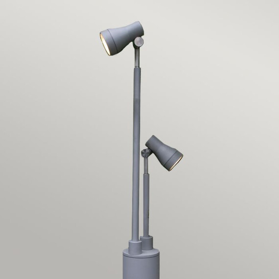 LED Градинска лампа Beta Double Head Post Spotlight Matt Silver GZ-BETA10 | Osvetlenieto.bg