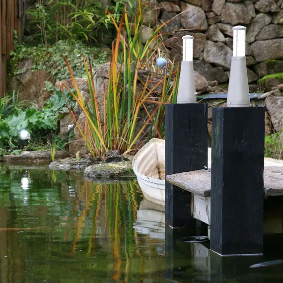 LED Градински стълб Beta Aluminium Plain Silver Matt Silver Garden Zone GZ-BETA7 | Osvetlenieto.bg